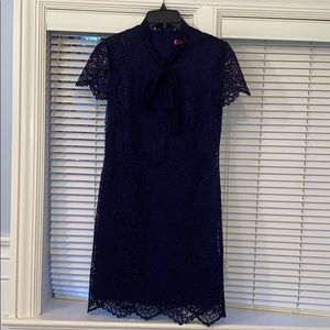 Navy lace dress